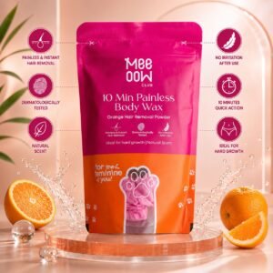Meeoow 10 Min Painless Body Wax Powder